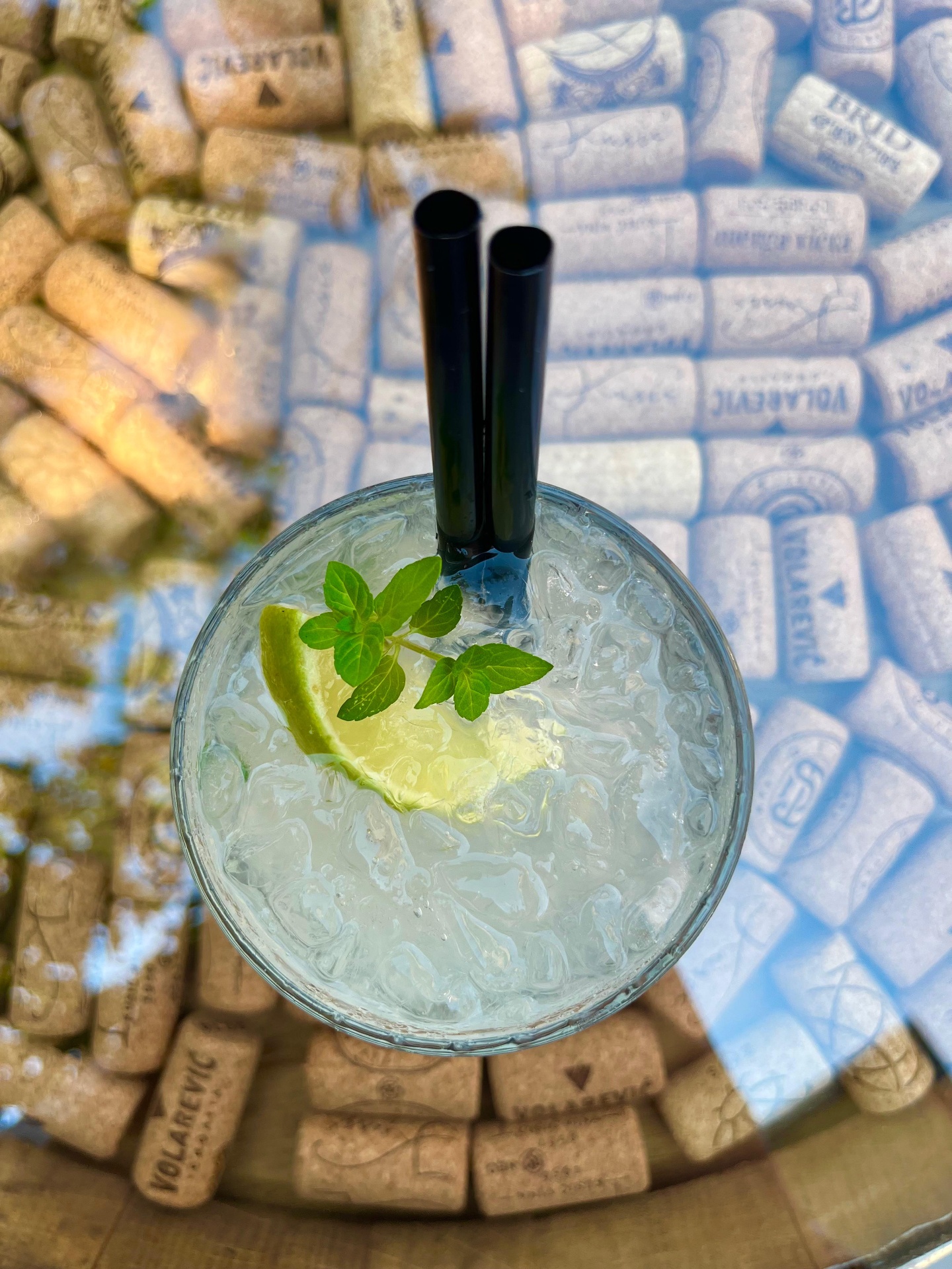 Mojito top view