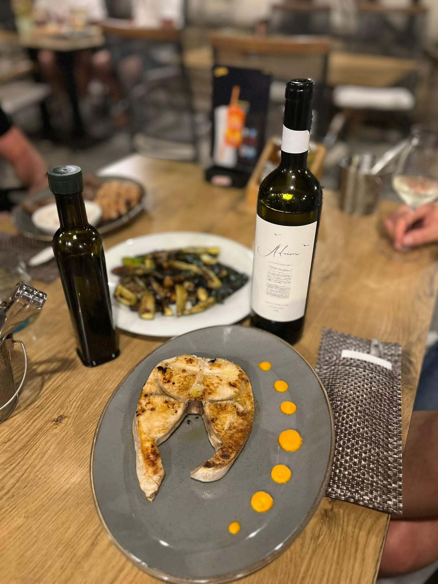 Swordfish with wine