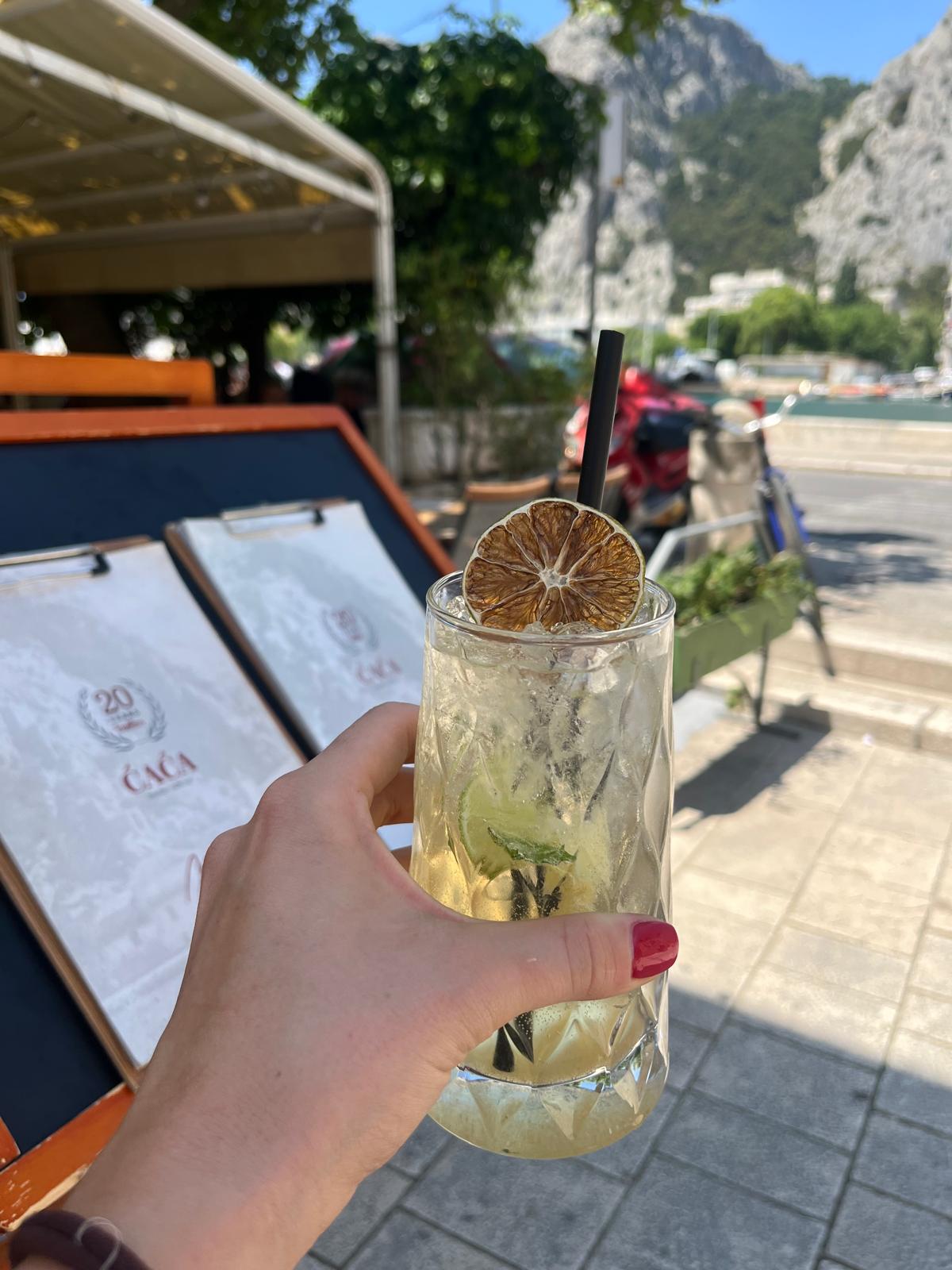 Cocktail on terrace